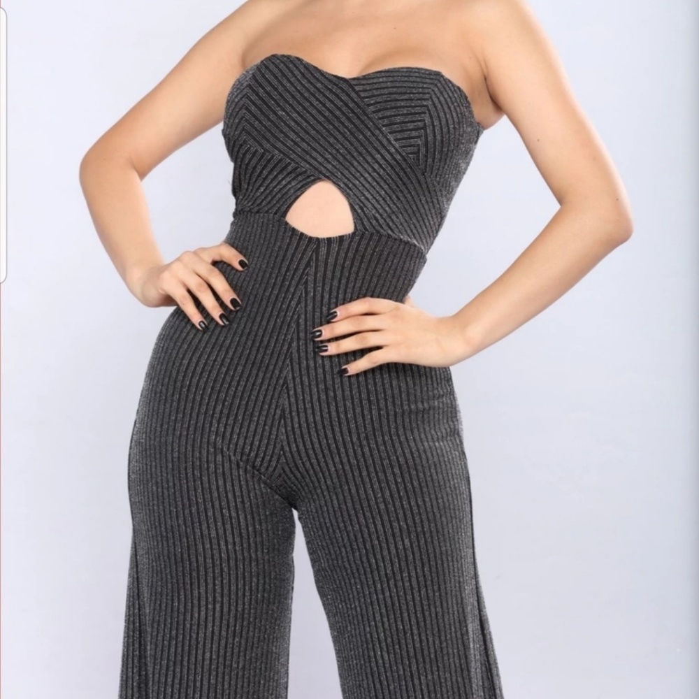 Black and silver jumpsuit